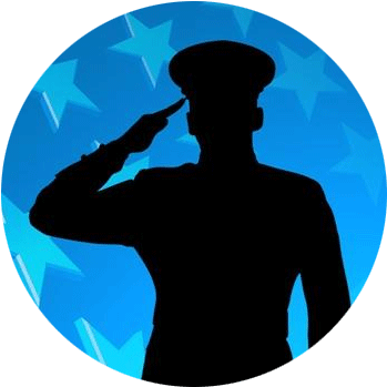 Va Friendly - Us Military Salute (366x375), Png Download