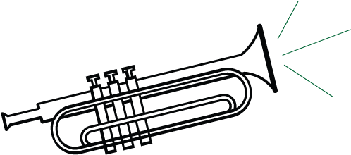 Select Downloaded Stickers And Save Into The New Album - Trumpet (625x626), Png Download