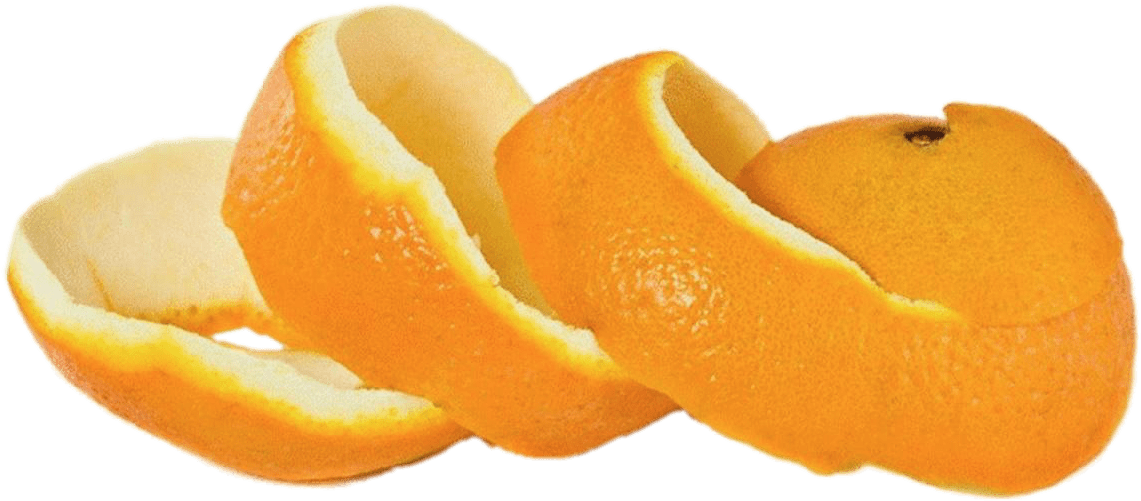 Cáscara De Naranja - Orange Peel In One Piece (1244x510), Png Download