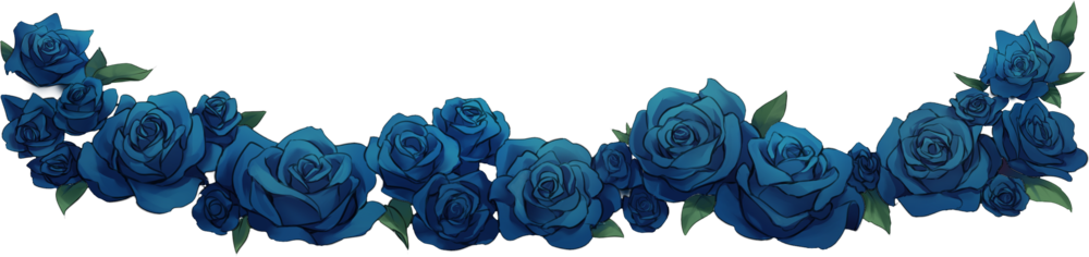 General Information Palace Of - Blue Vintage Roses Png (1000x236), Png Download
