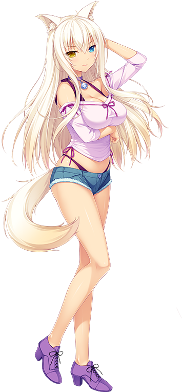 Nekopara Human Hair Color Anime Joint Fictional Character - Neko Female X Male Reader (620x800), Png Download