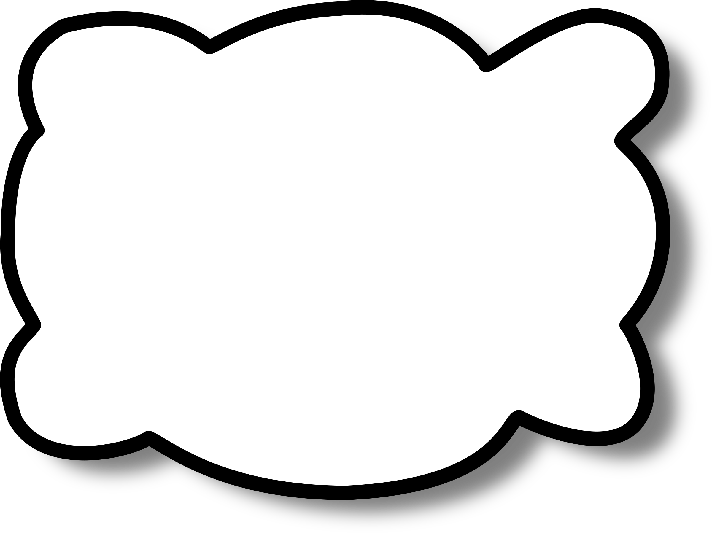 This Free Icons Png Design Of Callout Cloud (2400x1797), Png Download