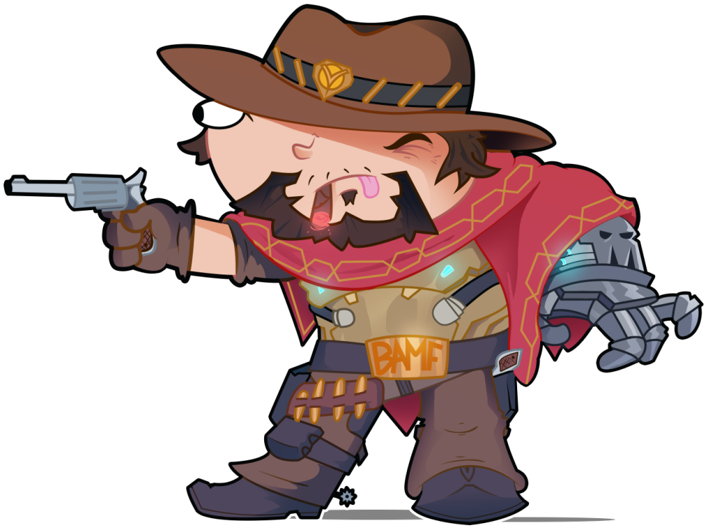 Mccree - Hanzo Discord Emote (1024x1024), Png Download