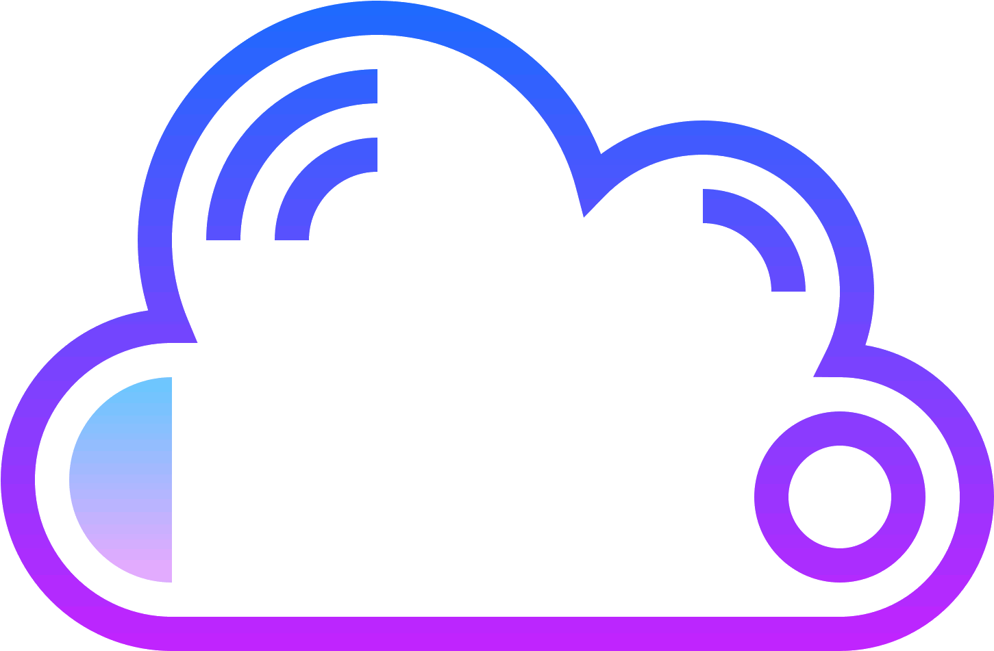 This Is A Very Simple Icon That Looks Just Like A Cloud - Icon (1600x1600), Png Download