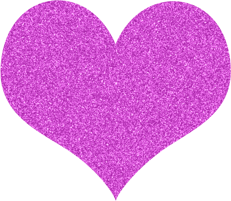 Free Glitter Hearts Clipart - Glitter Heart Clipart (800x675), Png Download