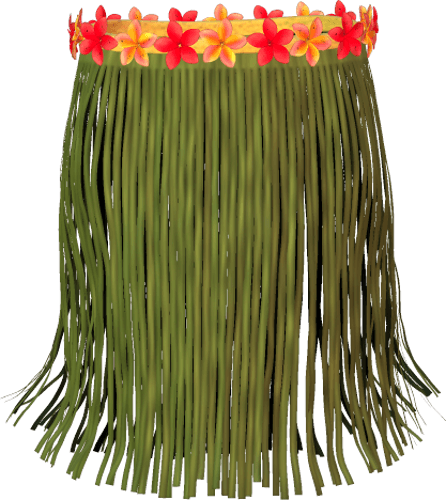 Download - Grass Skirt Png (446x500), Png Download