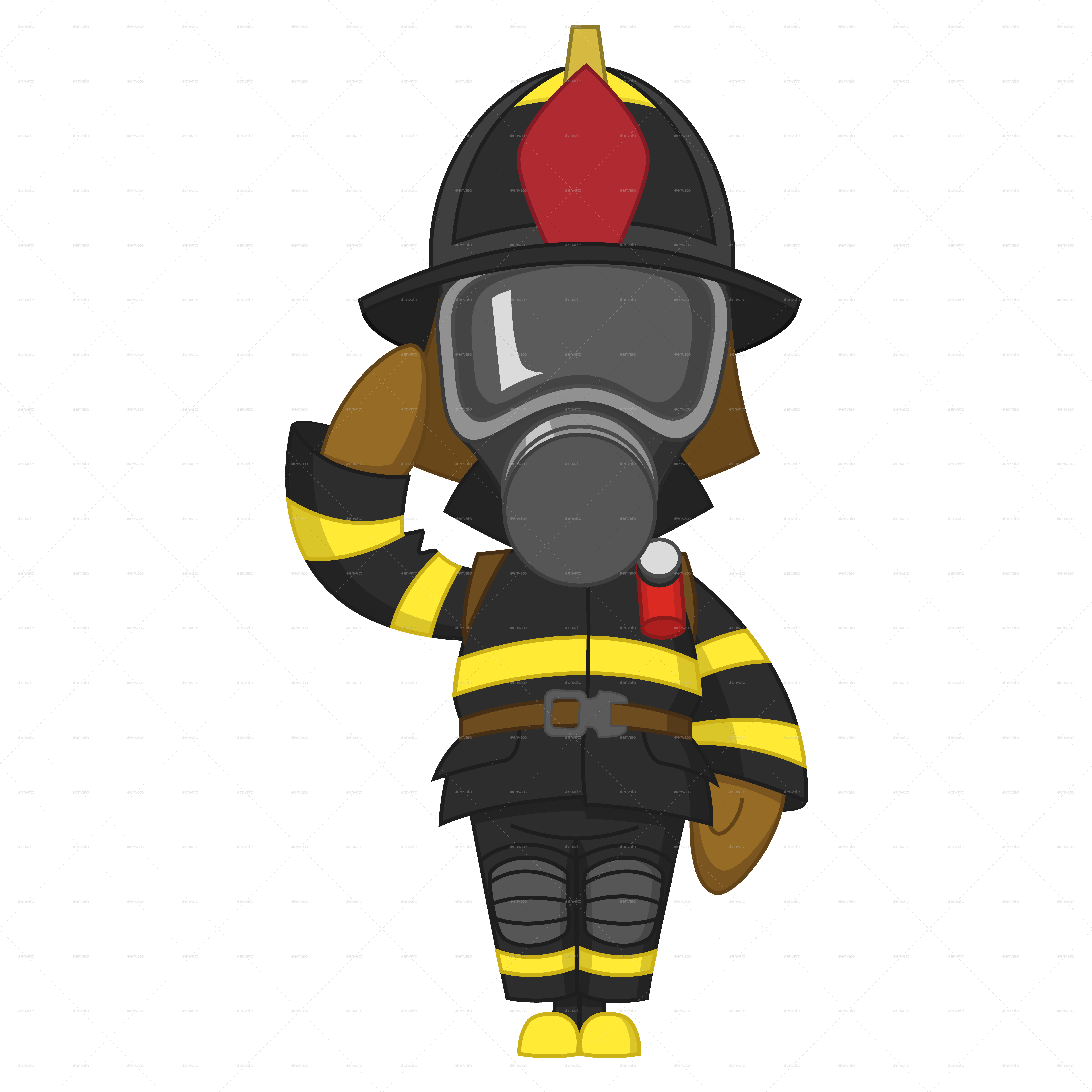 Firefighter Welcomes Firefighter Welcomes - Honeybee (6000x6000), Png Download
