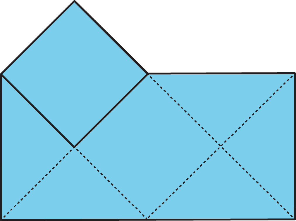 In The Entire Shape, There Is A Total Of 2 Squares - Square (1012x758), Png Download