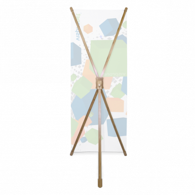 The Unique X Shape Holds The Banner In Place - Shape (385x385), Png Download