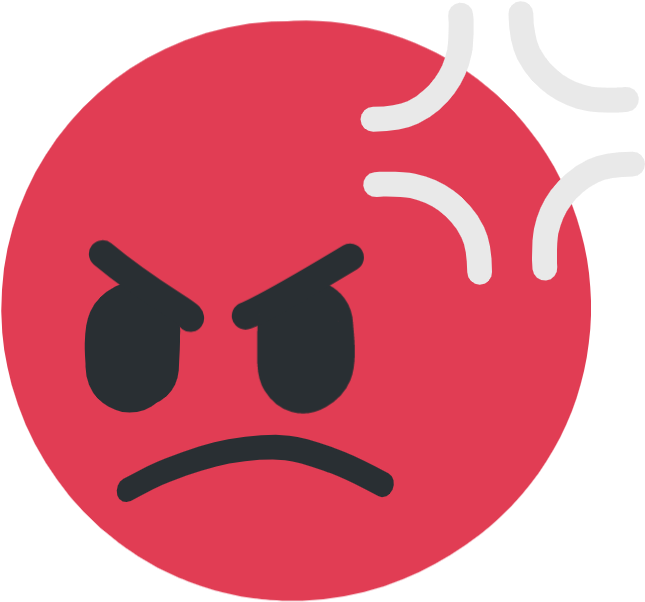 Png - Offended - Discord Angry Emoji - Free Transparent PNG Download