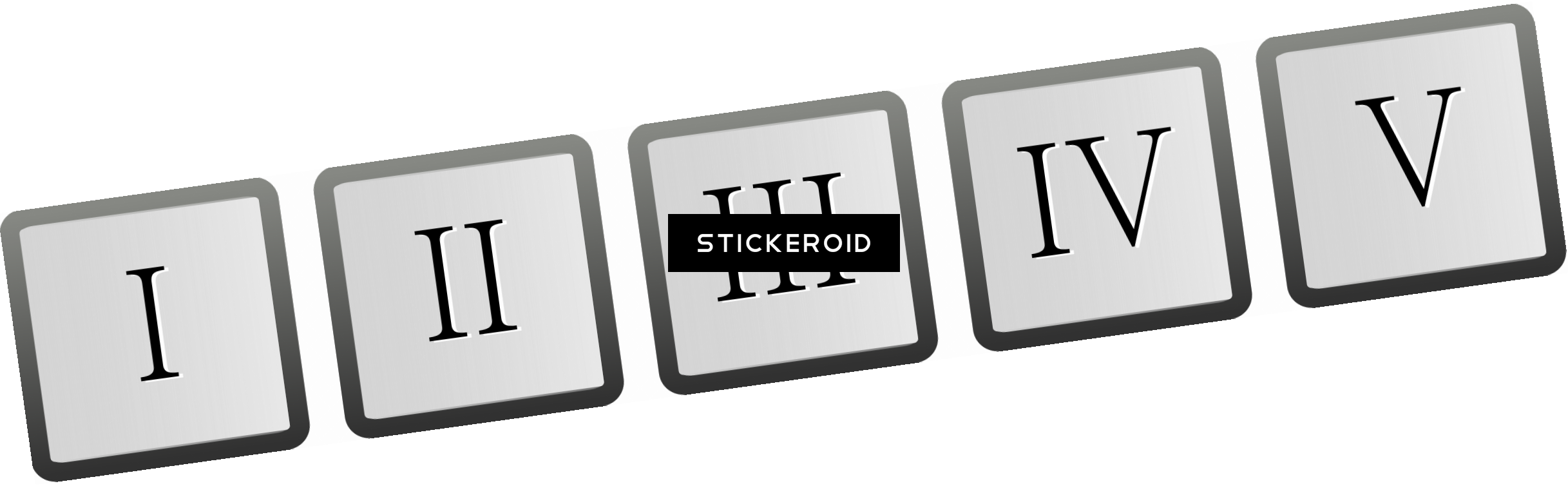 Motudo Roman Numerals - Sign (2434x754), Png Download