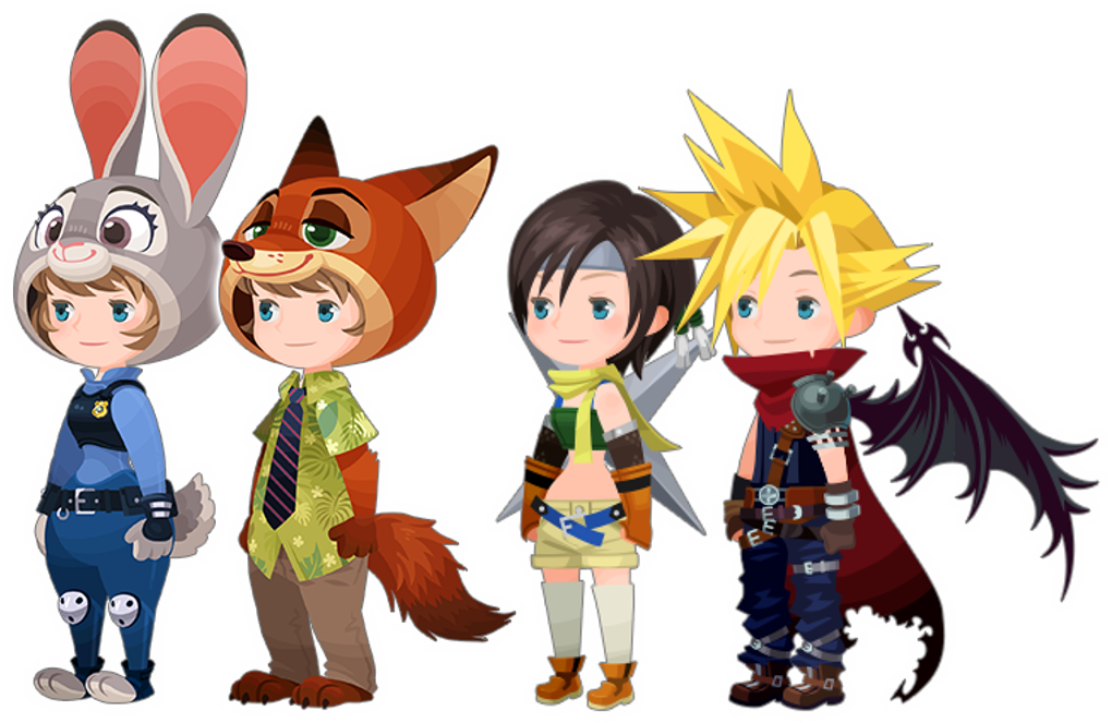 Kh Yuffie - Kingdom Hearts Unchained Cloud Avatar (1020x663), Png Download