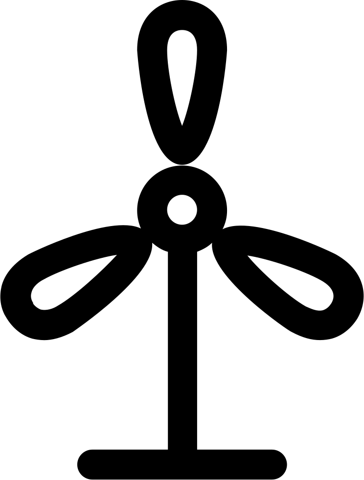 Wind Turbine - - Icon (744x981), Png Download