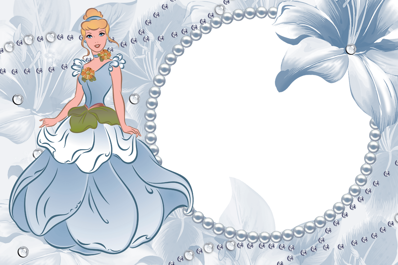 Adobe Photoshop Png Frame Princess Frames Http - Princess Photo Frame Hd (1600x1066), Png Download