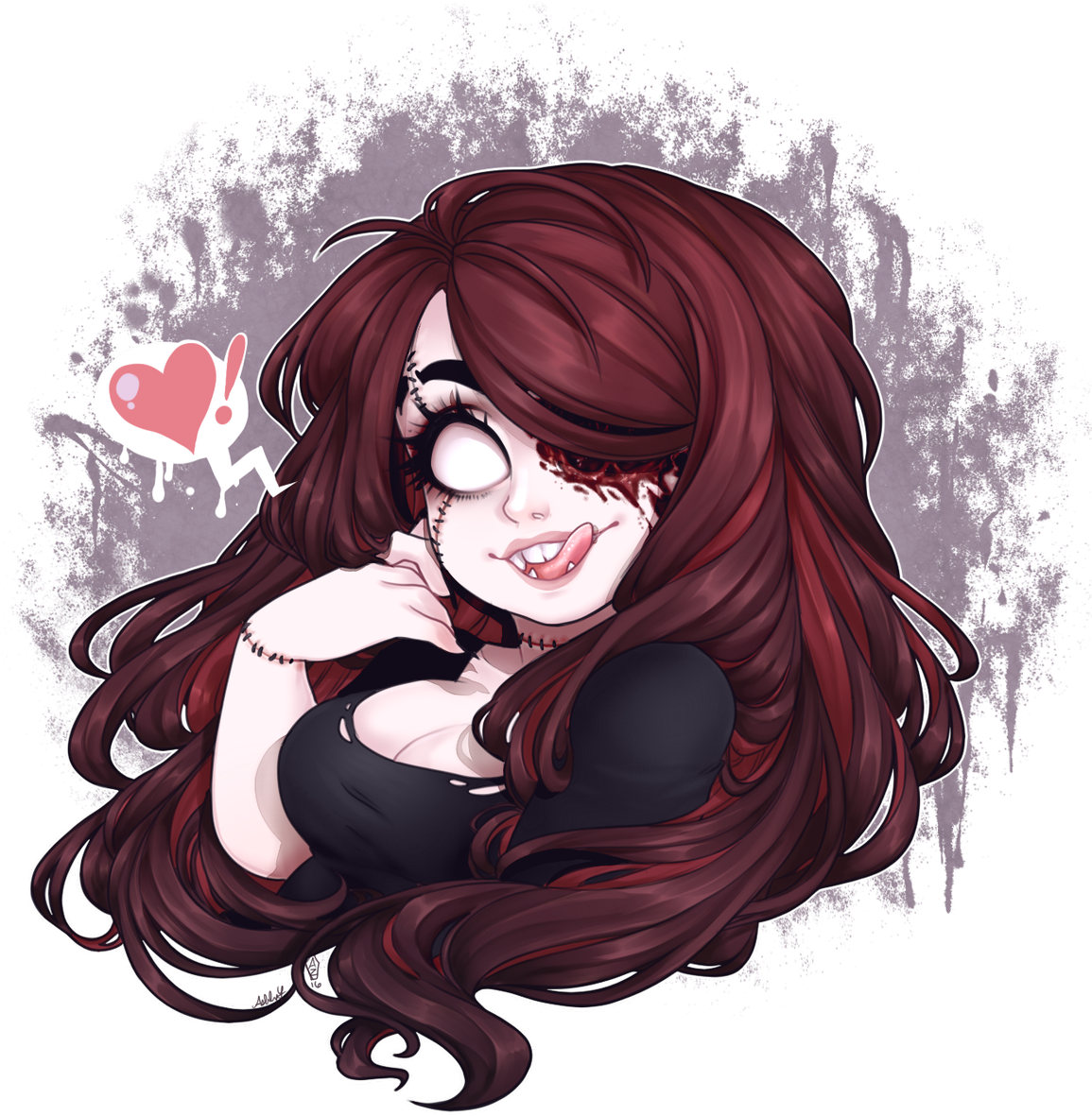 Ashley🔪 On Twitter - Cartoon (1154x1200), Png Download