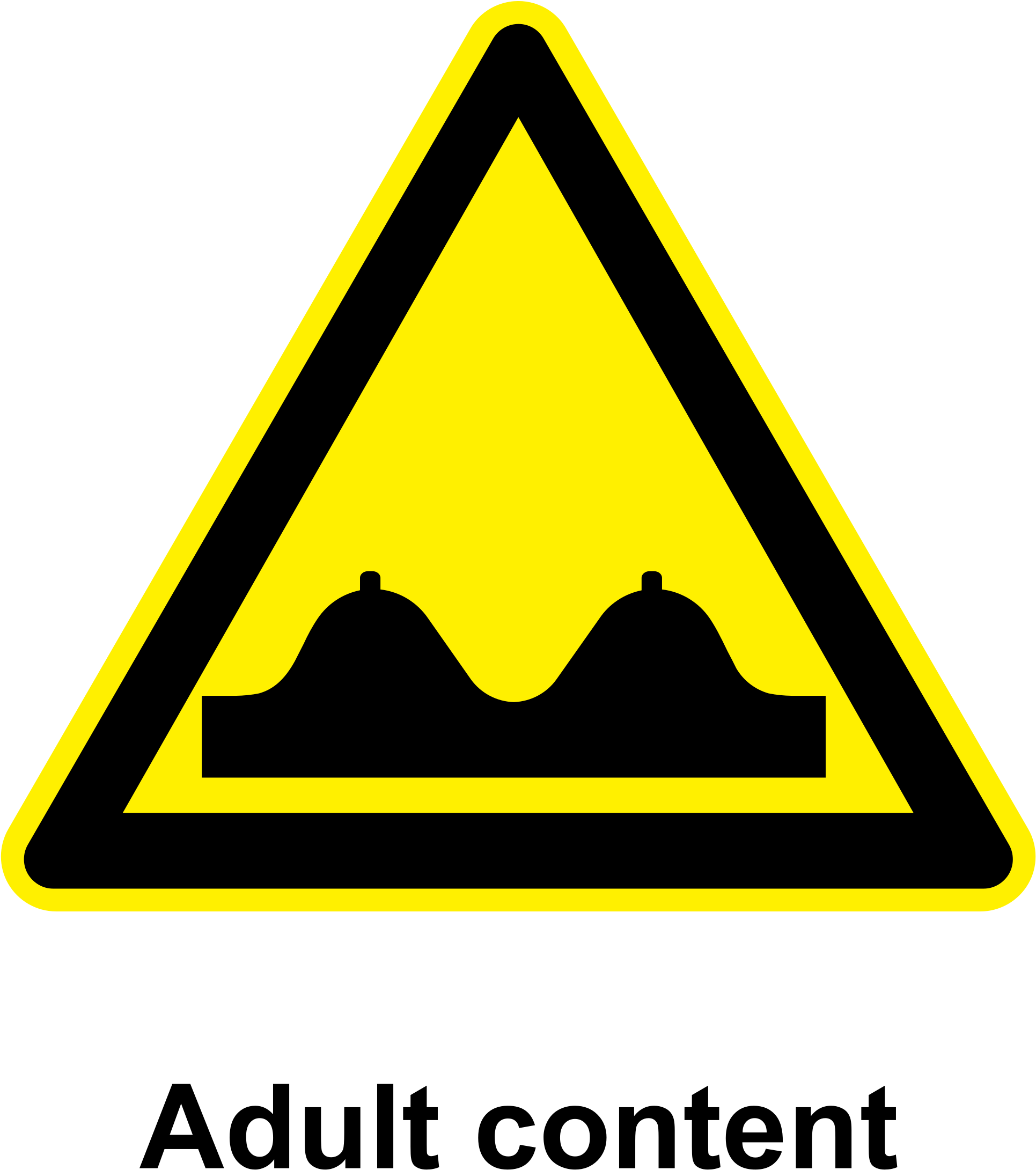 This Free Icons Png Design Of Adult Content Warning (2298x2400), Png Download