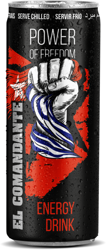 El Comandante Energy Drink250ml - Energy (1000x1331), Png Download