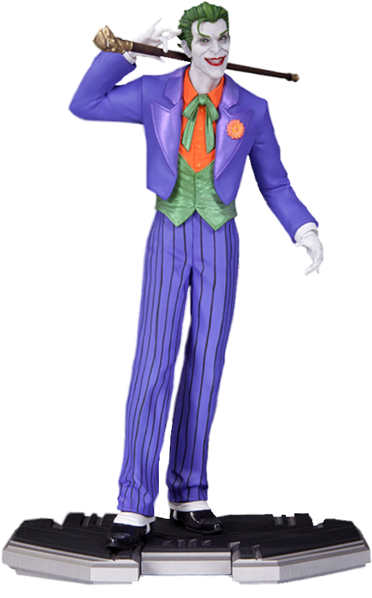 The Joker Dc - Toy Joker Statue (541x869), Png Download
