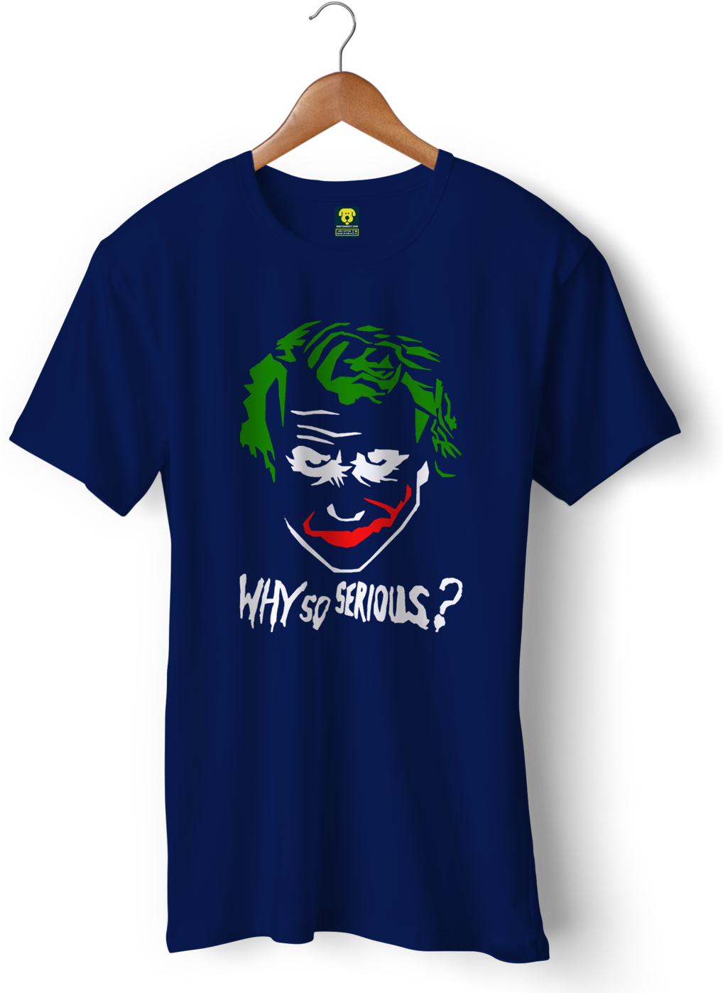 Download Joker Dc Why So Serious Half Sleeve Tshirt Coffee Colour