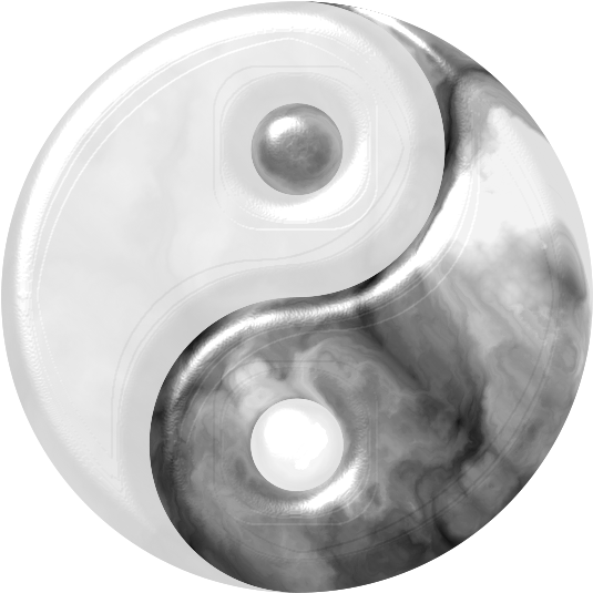 Free Marbled Yin Yang - Yin And Yang (734x800), Png Download