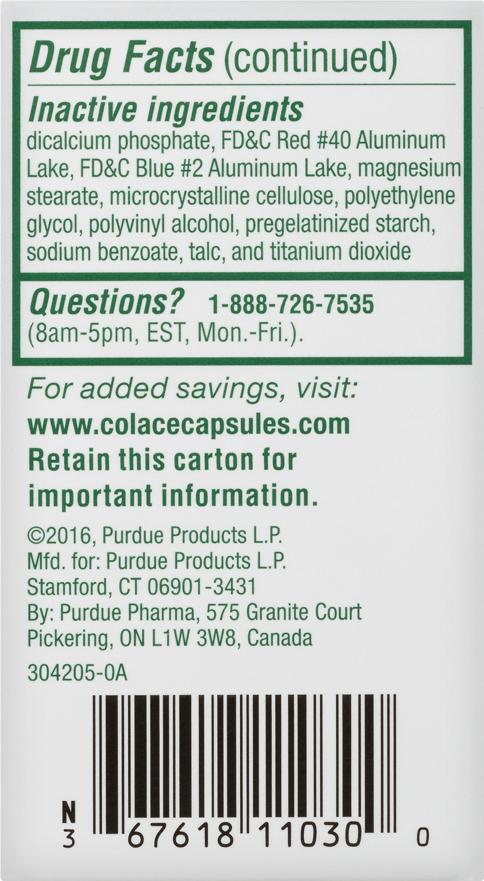 Colace 2-in 1 Tablets, 30 Ct - Visine Sterile Advanced Redness + Irritation Relief (1800x1800), Png Download