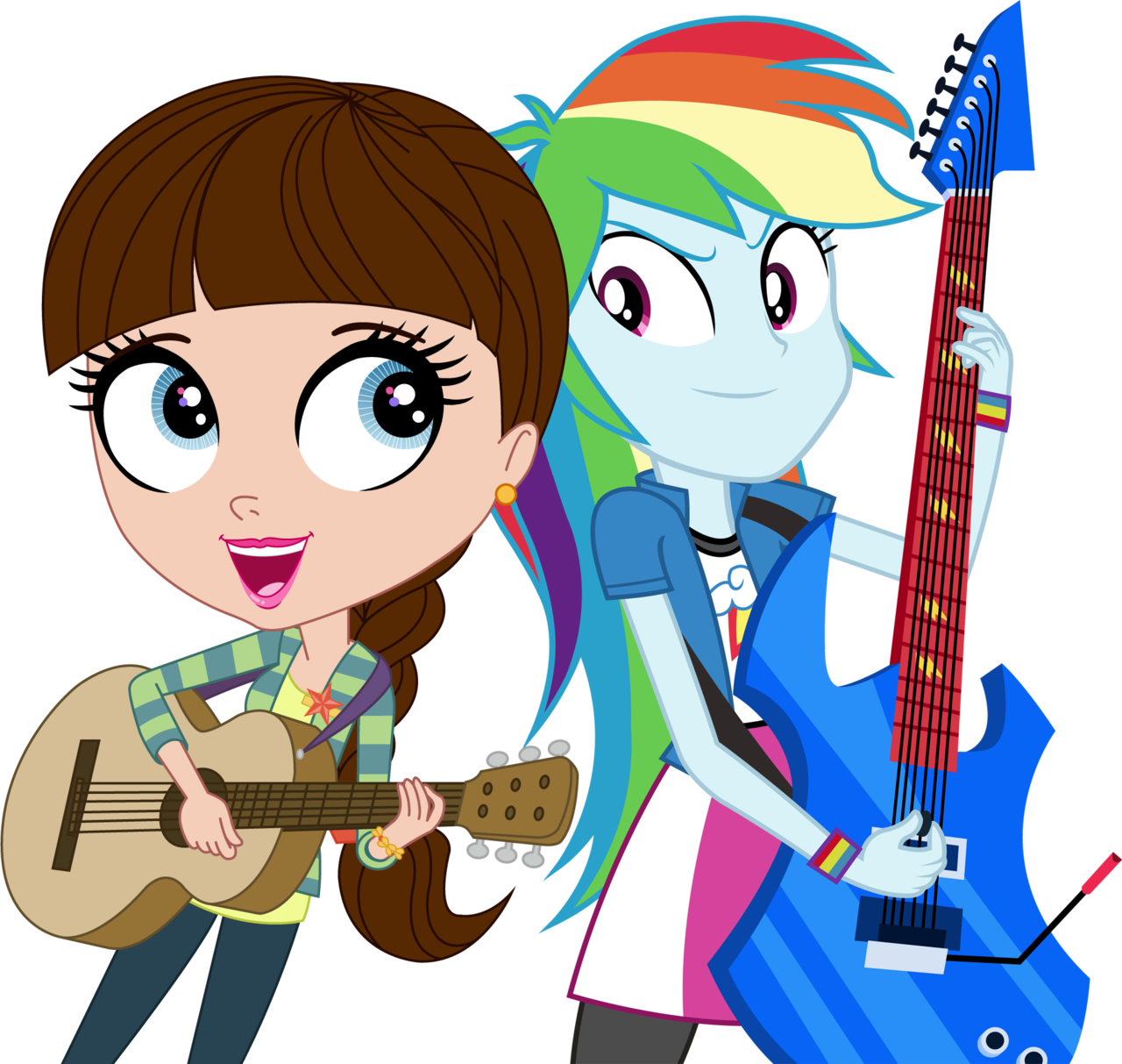 Blythe Baxter And Rainbow Dash By Imperfectxiii-d83m7om - Blythe Baxter And Rainbow Dash (1280x1213), Png Download