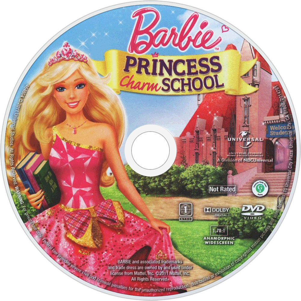 Barbie Princess School Dvd (1000x1000), Png Download
