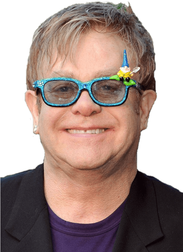 Download - Elton John (600x874), Png Download