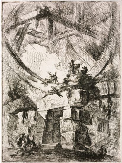 Theories In And Of History - Giovanni Battista Piranesi Etching (733x550), Png Download