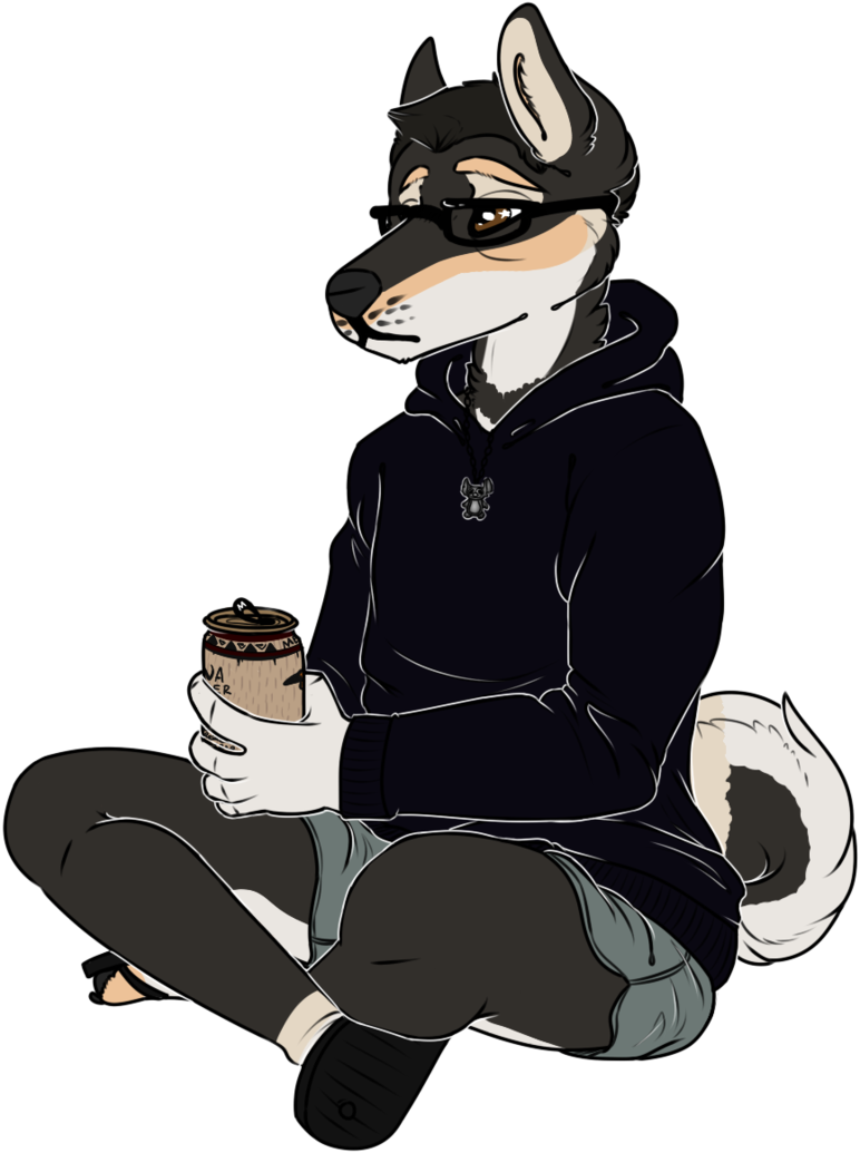 Furry Garbage Redux By Shiba Inv-d90wprz - Drawing (772x1035), Png Download