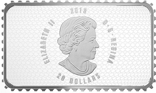 Canada 2017 Stamp Shaped Coin (570x570), Png Download