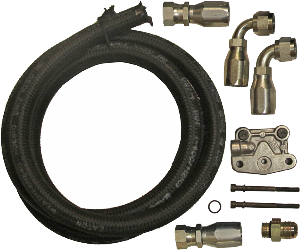 Airdog Cummins N14 Pump Mount To Frame Filter Conversion - N14 Diesel Hose (1095x900), Png Download