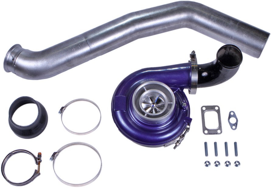 94-02 Cummins Ats Aurora 5000 Turbo Kit - Pipe (900x900), Png Download
