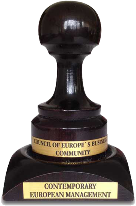 "contemporary European Management Award" - Trophy (768x1023), Png Download