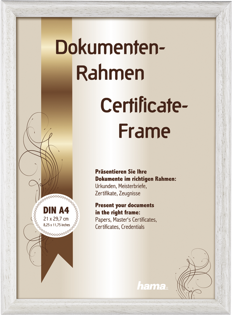 "oregon" Wooden Frame, White, 21 X - Hama Rámeček Dřevěný Oregon, Bílá, 21x29,7cm (1100x1100), Png Download