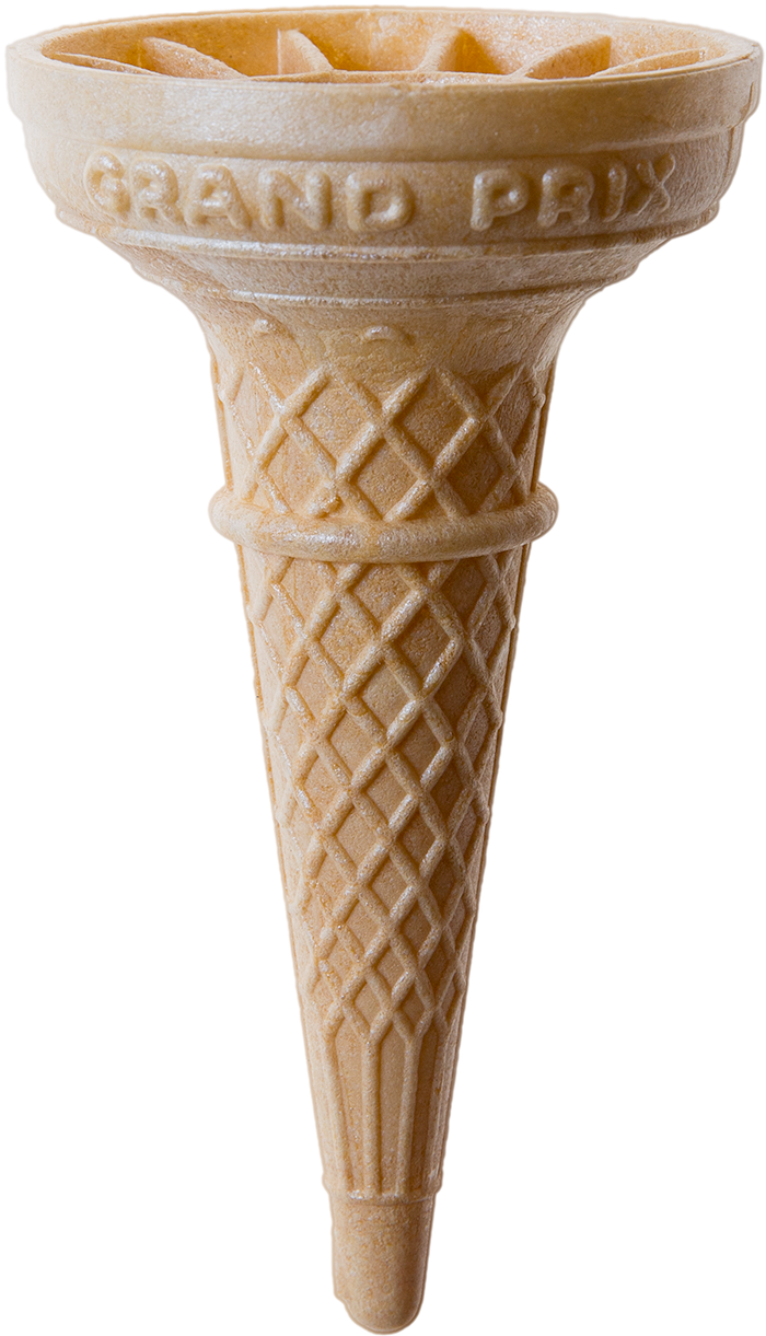 Grand Prix Wafer Cone - Ice Cream Cone (699x1260), Png Download