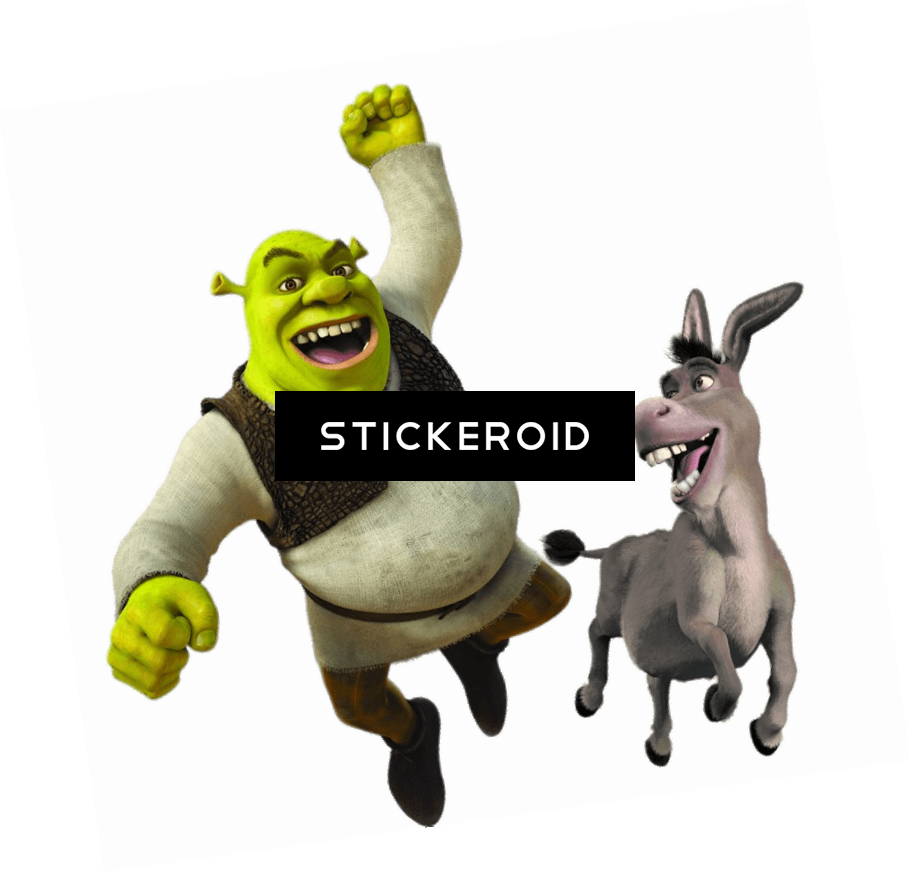 Shrek And Donkey - Dreamworks Animation (911x873), Png Download