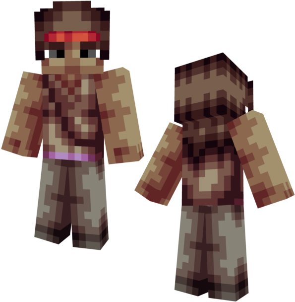 Crrgippng - Rick Grimes Minecraft Skins (640x640), Png Download
