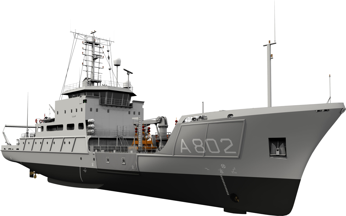 Damen Hydrographic Survey Vessel Yn391392 Luymes Snellius (1300x767), Png Download