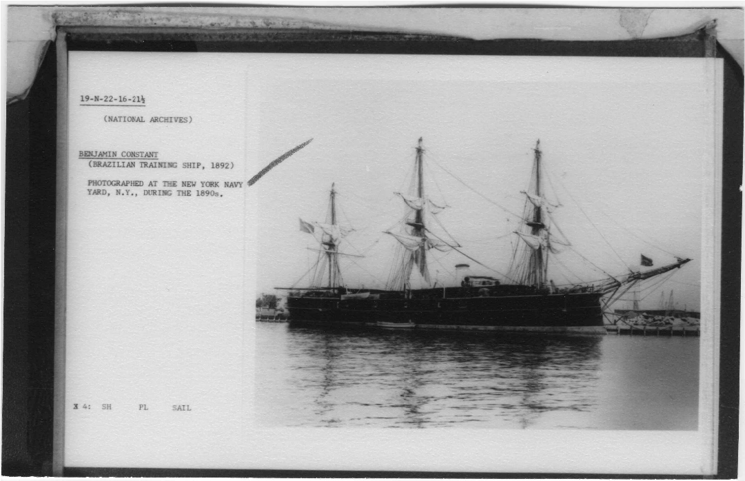 Benjamin Constant Photographed At The New York Navy - Mast (1200x780), Png Download