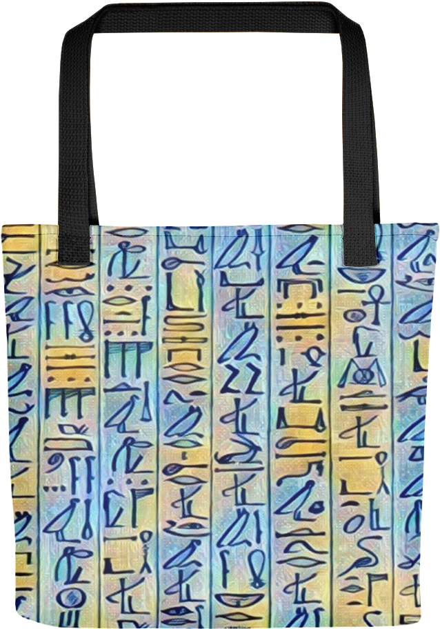 Chocolate Ancestor, Llc- Egyptian Hieroglyphics Blue/gold - Egyptian Hieroglyphic Dictionary By Budge E A Wallis (1000x1000), Png Download