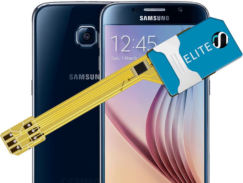 Magicsim Elite - Galaxy S6 - Iphone X Dual Sim (1000x720), Png Download