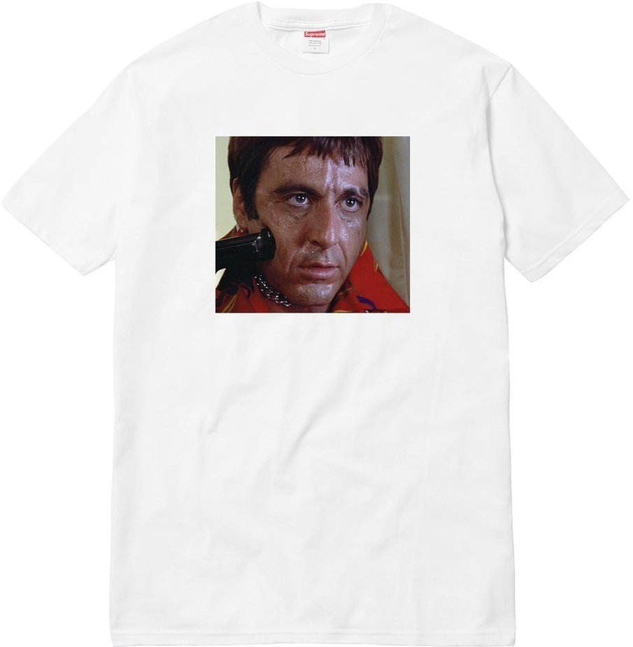 Supreme Scarface Shower Tee - Supreme X Scarface Shower Tee Xl White (994x994), Png Download