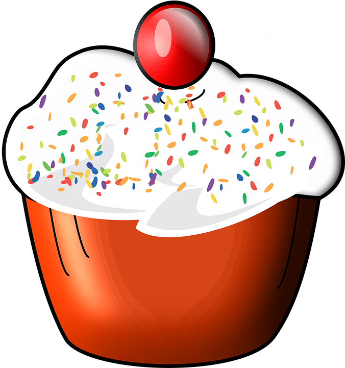 Cupcake, Food, Sweet, Dessert, Bakery, Birthday, Cake - Happy Birthday 28 October (748x720), Png Download