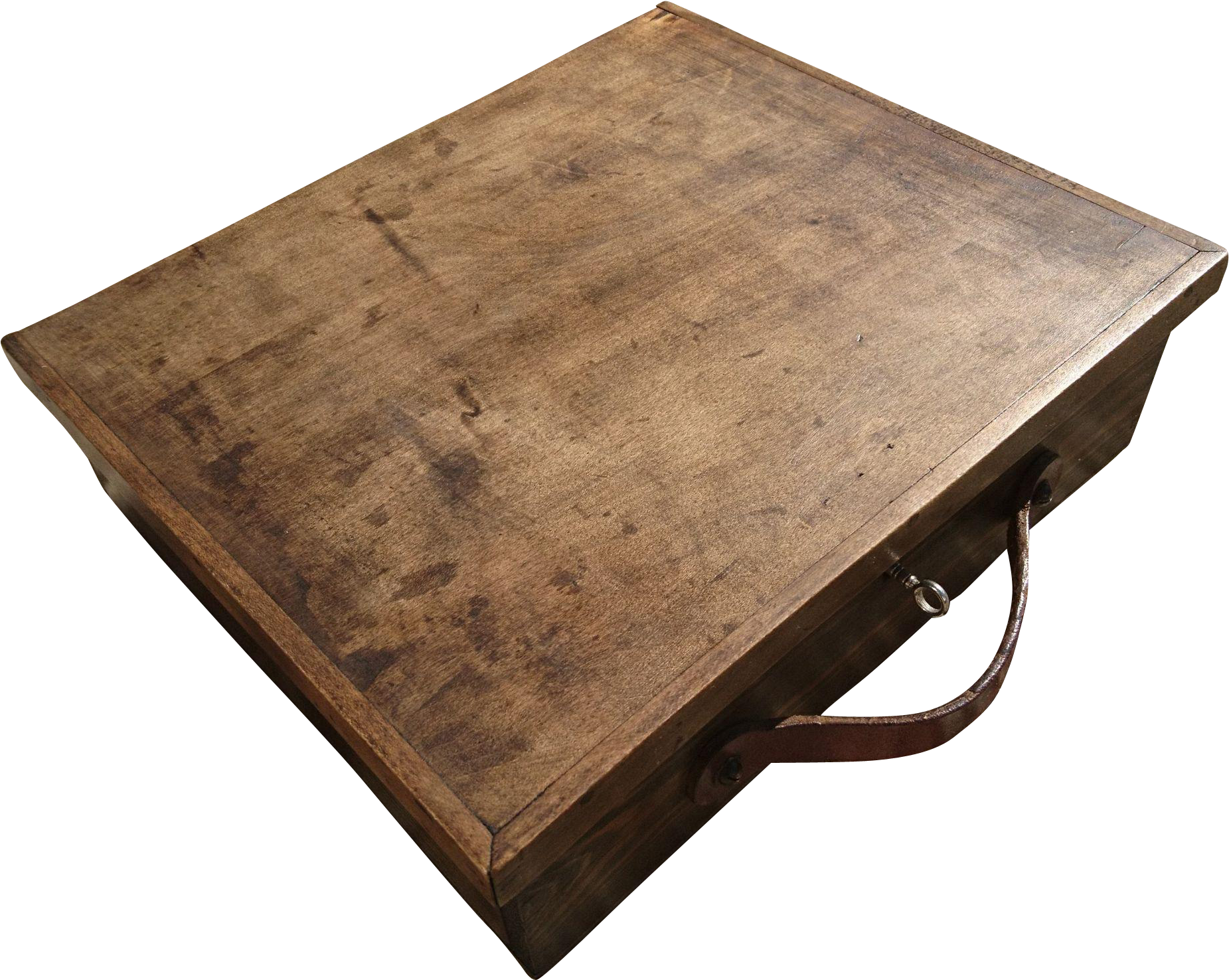Stunning English Antique Stained Solid Oak Artists - Coffee Table (1850x1850), Png Download