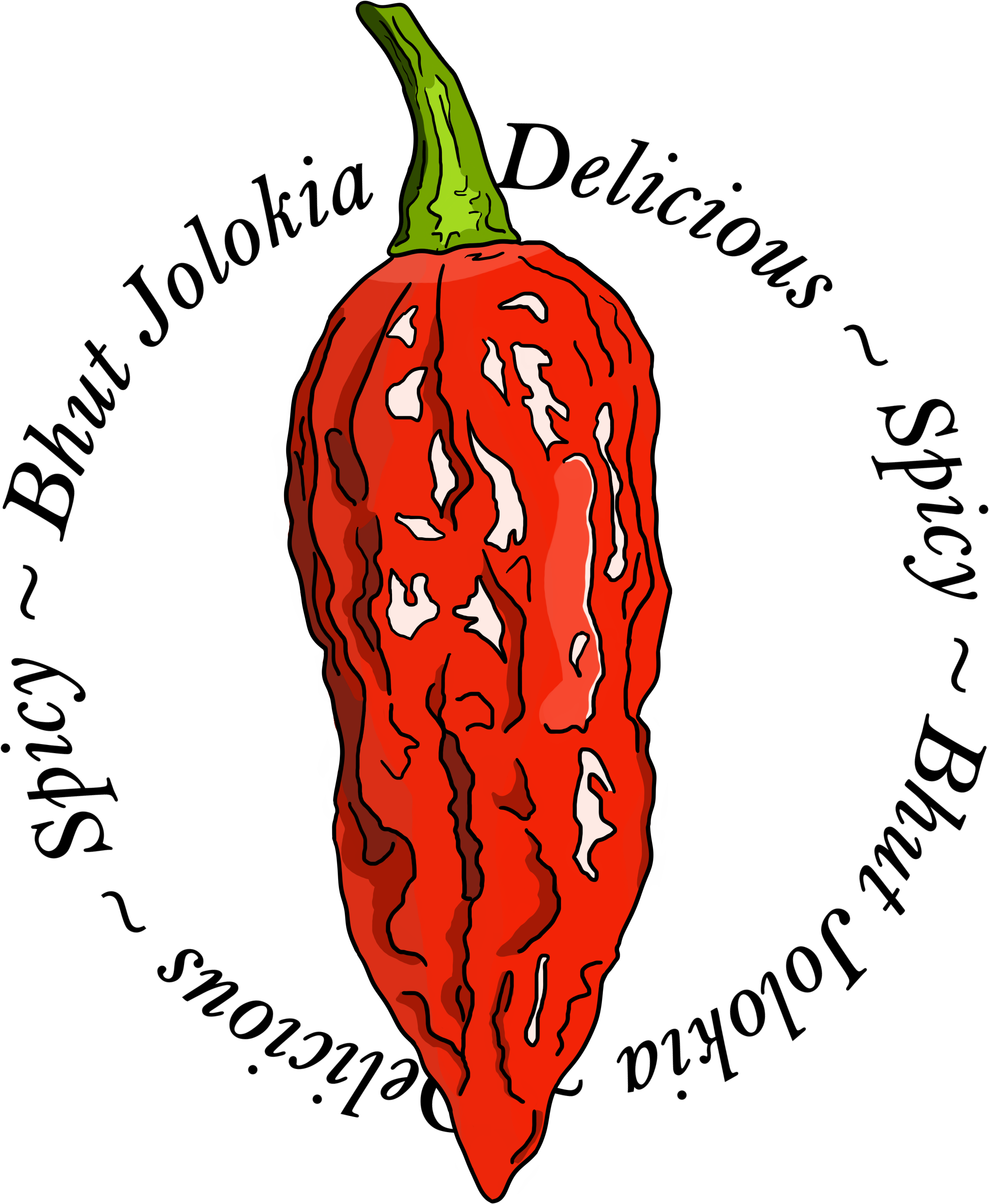 Bhut Jolokia Chili Pepper Spicy - Chili Pepper (4000x4000), Png Download