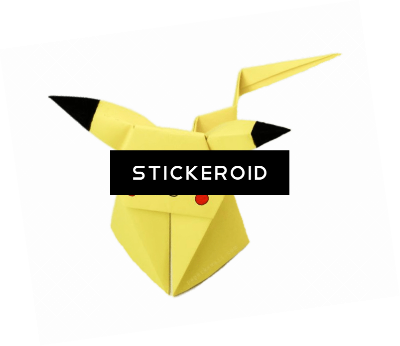 Origami Pikachu - Origami (803x695), Png Download