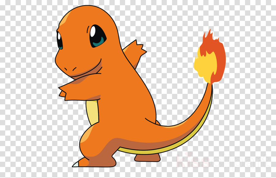 Charmander Tail Clipart Charmander Pikachu Pokémon - Pokemon Charmander (900x580), Png Download