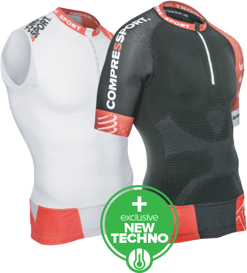 Trail Running Shirt/tank V2 - Compressport Trail Running Shirt V2 Ss (526x592), Png Download