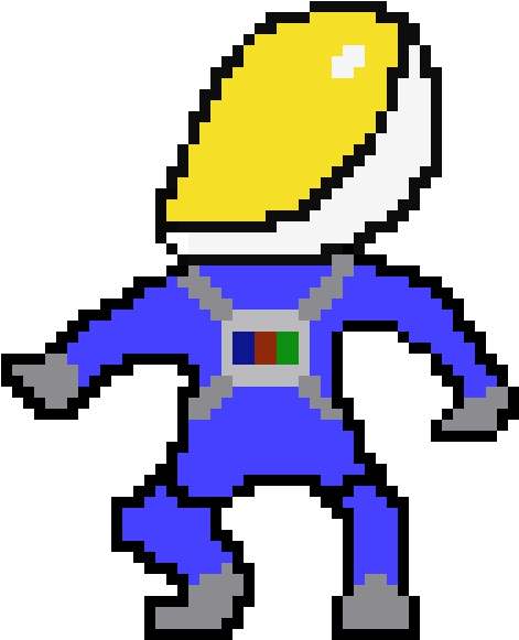 Spaceman Pixel - Portable Network Graphics (690x830), Png Download